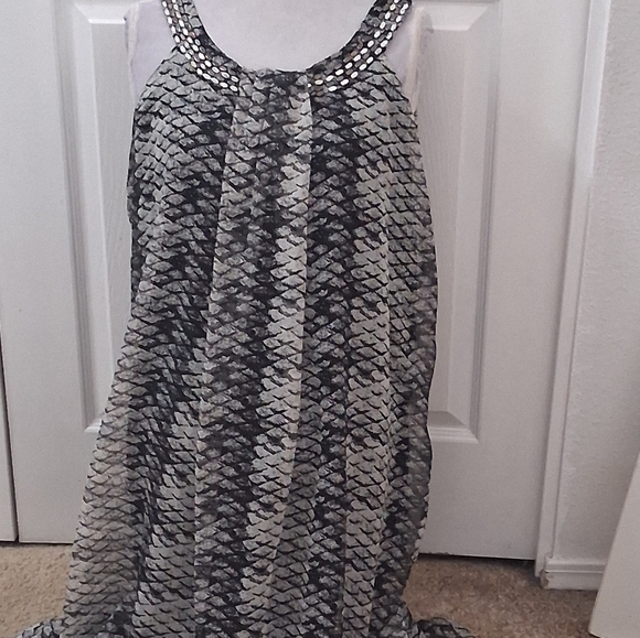 NWT Cassee's Sleeveless Snake Print Maxi Dress    Size 3 - Picture 11 of 14